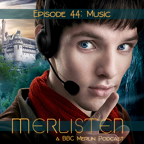 Merlin holds a finger up to his mouth as if to shush you. He's wearing headphones. The episode title and the podcast's name are on the cover.